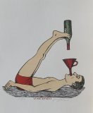 Wine Fitnes, 29x28 cm, rám 42x40 cm     3.200.-