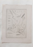 František Tichý, Marie Jančaříková - ex libris, 1993 suchá jehla 9x12,5 cm ruční papír nesignováno cena 7.800,- Kč